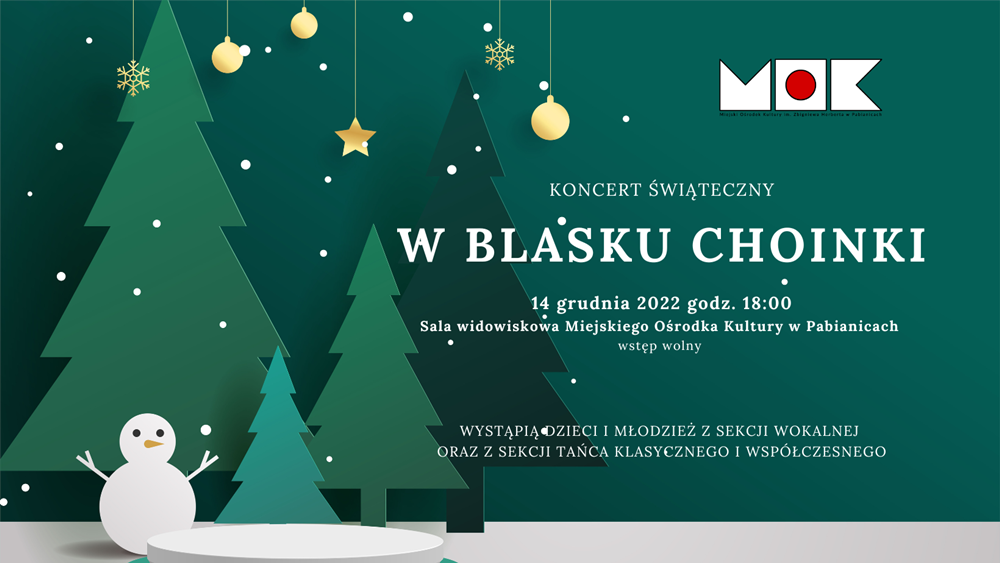 Plakat - W BLASKU CHOINKI - Koncert Świąteczny 