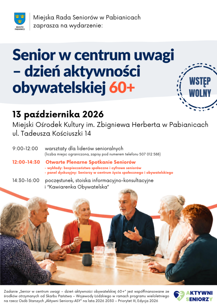 Senior w centrum uwagi – dzień aktywności obywatelskiej 60+